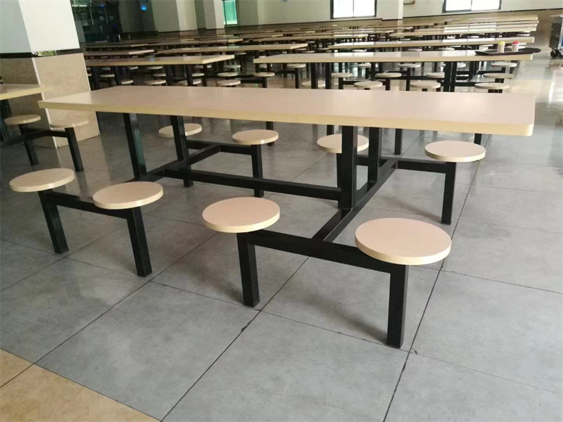 8人防火板圓凳餐桌 (5)