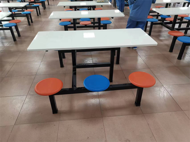 6人位圓凳玻璃鋼餐（cān）桌 (11)