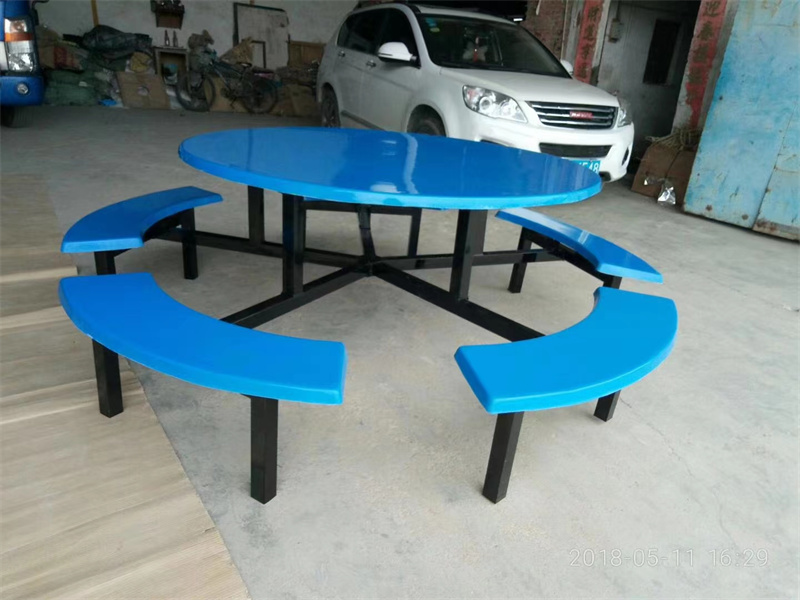 10人圓台玻璃鋼餐桌 (4)